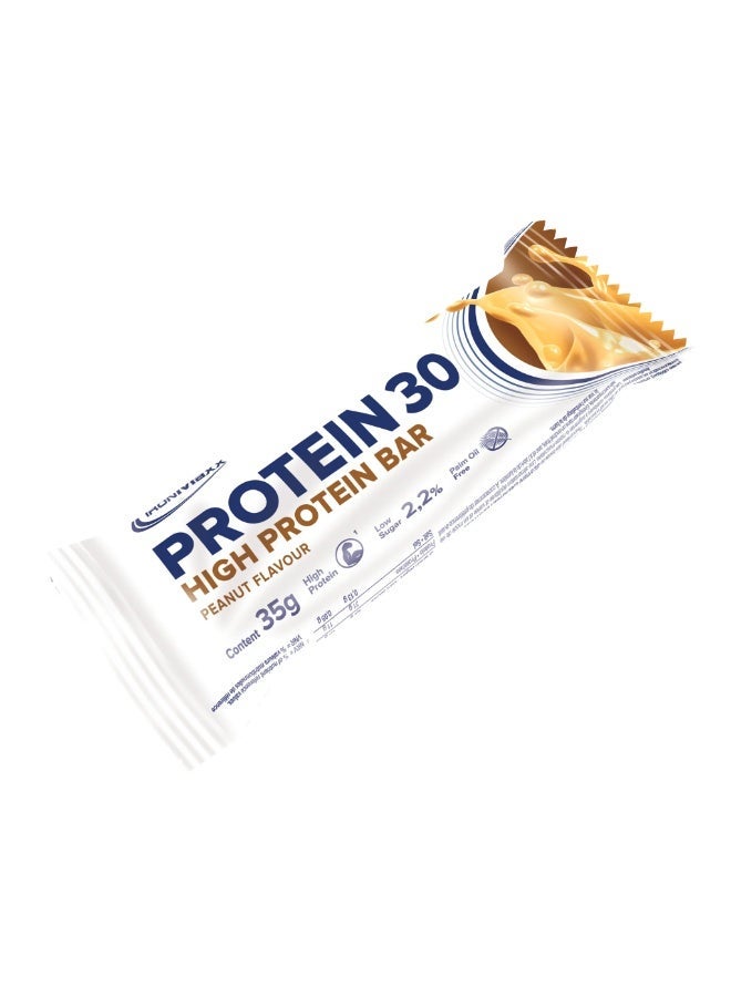 IronMaxx PROTEIN 30 Bar | 24 x 35g | 30% Protein, Peanut Flavour, Low Sugar, Vitamin-Enriched - Image 1