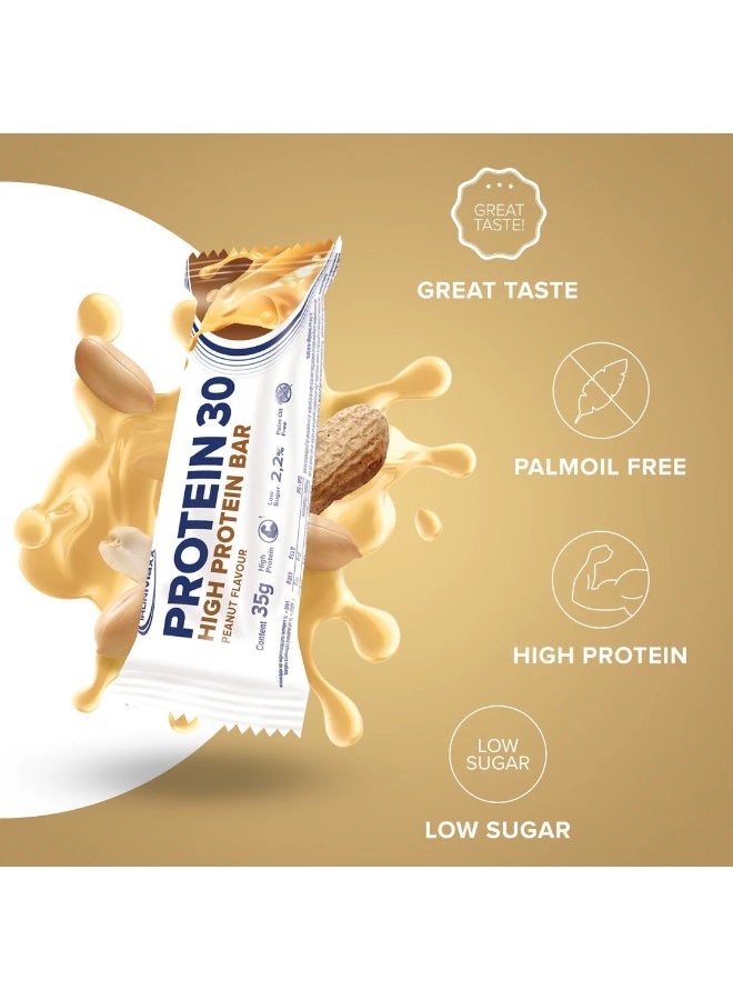 IronMaxx PROTEIN 30 Bar | 24 x 35g | 30% Protein, Peanut Flavour, Low Sugar, Vitamin-Enriched - Image 3