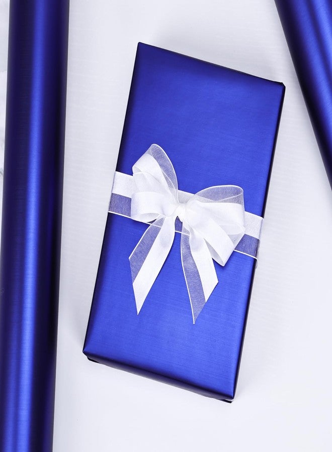 NESCCI Matte Metal Blue Wrapping Paper, Solid Color Paper,Gift Wrapping Paper,Perfect for Wedding,Valentine's Day,Birthday, Christmas,Baby Shower,DIY Bouquet (17 Inches X 32.8 Feet) - Image 5