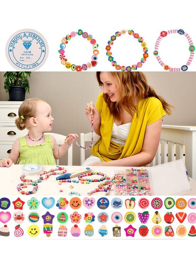 ماونتين جيمس مجموعة خرز صلصال اشكال فواكة و وجوه منوعة لصناعة مجوهرات - Image 3