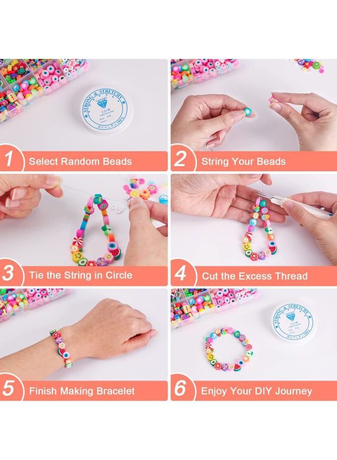 ماونتين جيمس مجموعة خرز صلصال اشكال فواكة و وجوه منوعة لصناعة مجوهرات - Image 4