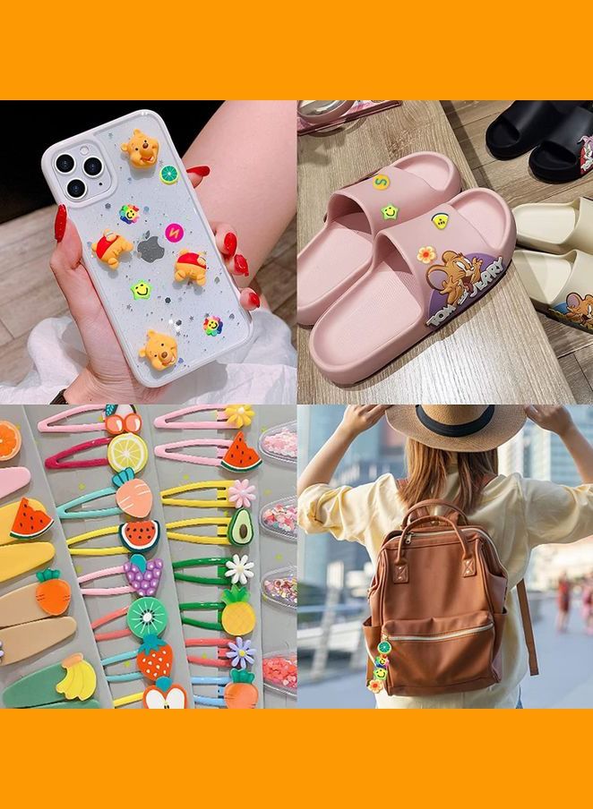 ماونتين جيمس مجموعة خرز صلصال اشكال فواكة و وجوه منوعة لصناعة مجوهرات - Image 5