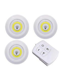Led spot lights with remote control for emergency and multi-use decoration in home and Office 3 white pieces from Rana store