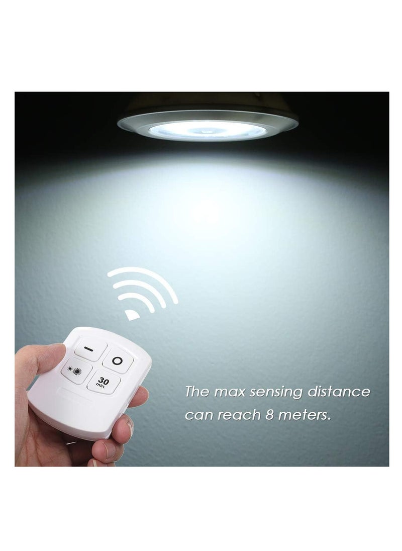 Generic - Led spot lights with remote control for emergency and multi-use decoration in home and Office 3 white pieces from Rana store - Image 1