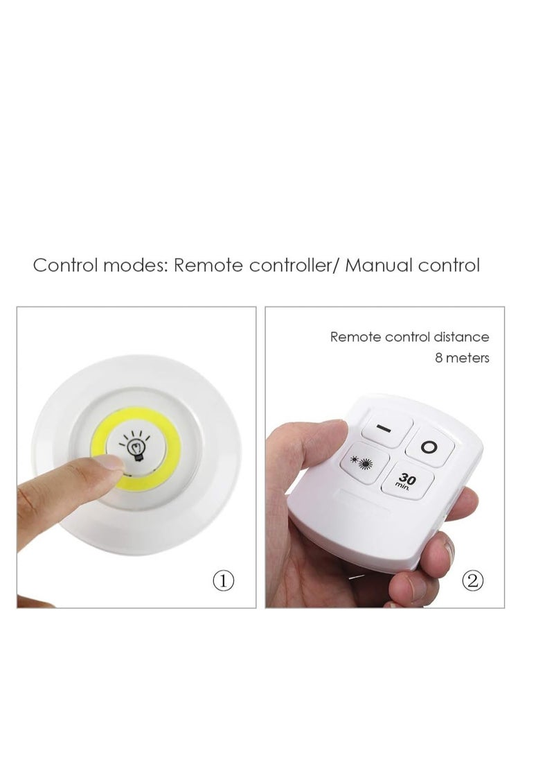 Generic - Led spot lights with remote control for emergency and multi-use decoration in home and Office 3 white pieces from Rana store - Image 1