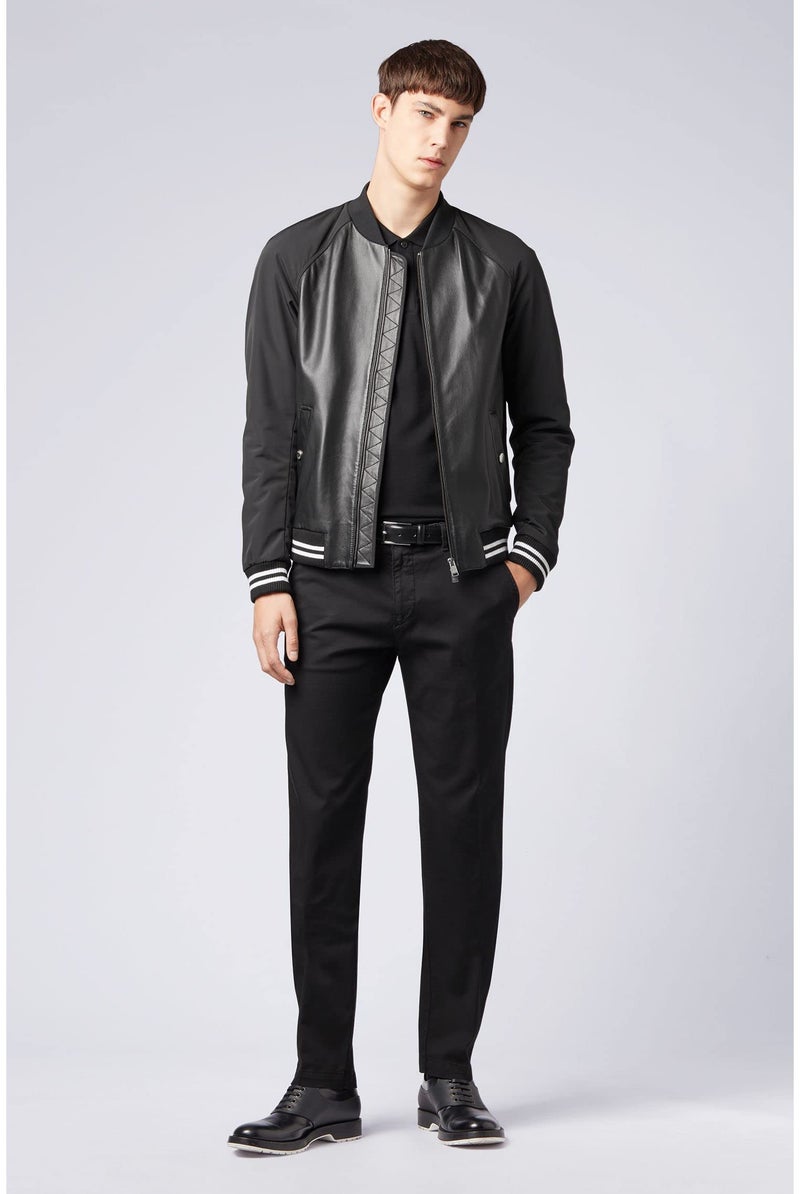 Boss Hugo Boss 50303542 Men's Pallas Short Sleeve Polo Shirt, Black, Large - Image 3