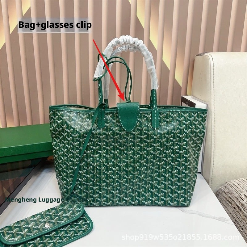 Large Capacity Tote Bag with Glasses Holder - Image 2