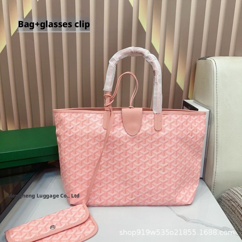 Large Capacity Tote Bag with Glasses Holder - Image 4
