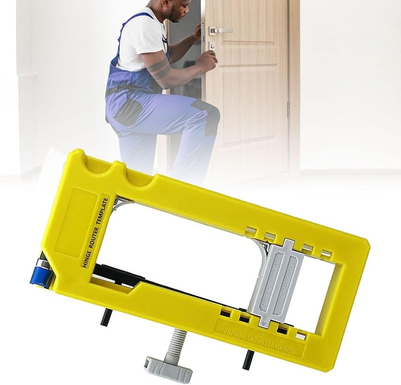 أداة توجيه مفصل الباب ذاتية المركزة بطول 3.5 بوصة ونصف قطر 1/4 و5/8 بوصة للنقر - Image 3