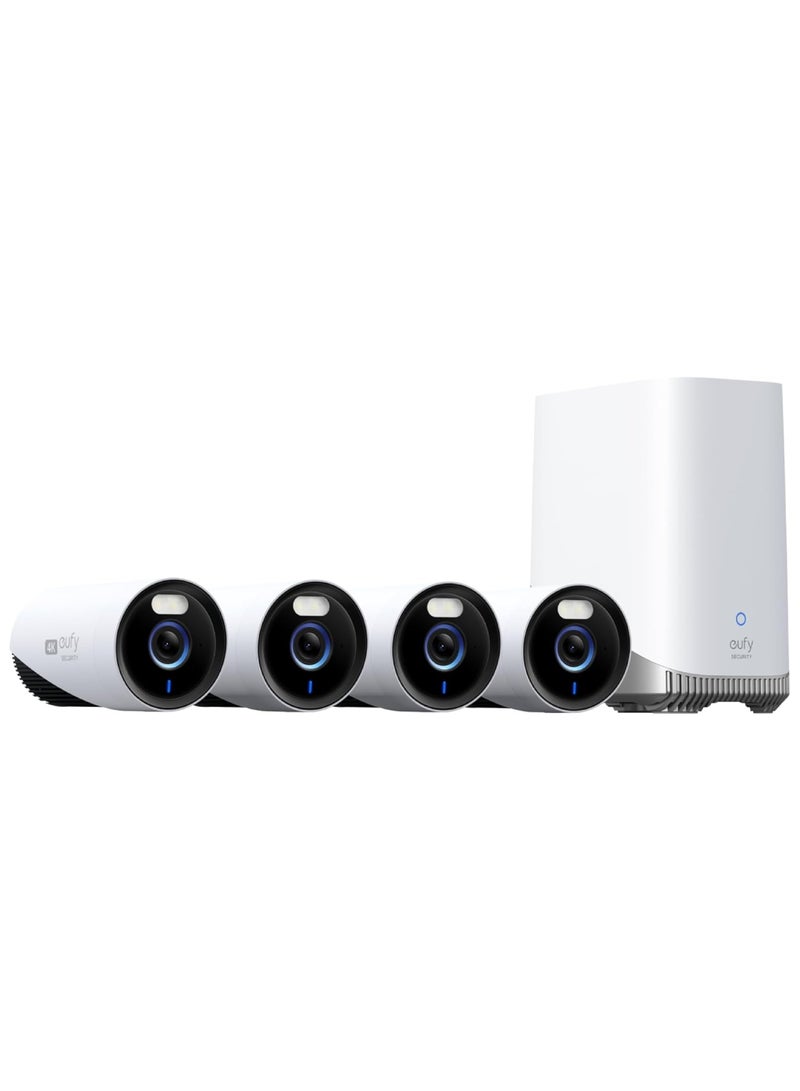 eufy E8600 NVS eufy Security eufyCam E330 (Professional) 4-Cam Kit 4K Outdoor Security Camera System, 10CH Wired Wi-Fi NVR with 1TB Hard Drive for 24/7 Recording, Cross-Camera Tracking, No Monthly Fee  - Image 1
