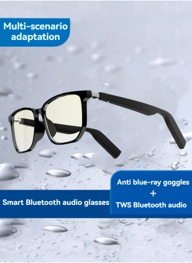 M MIAOYAN New touch-hearing Bluetooth headset glasses smart glasses TWS interchangeable lenses for calls and music AI wireless anti-blue light headset glasses  - Image 1