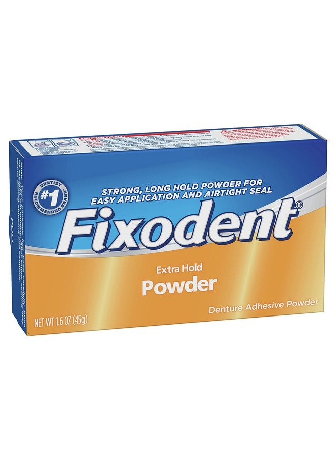 Fixodent Fixodent Denture Adhesive Powder, Extra Hold - 1.6 Oz  - Image 1