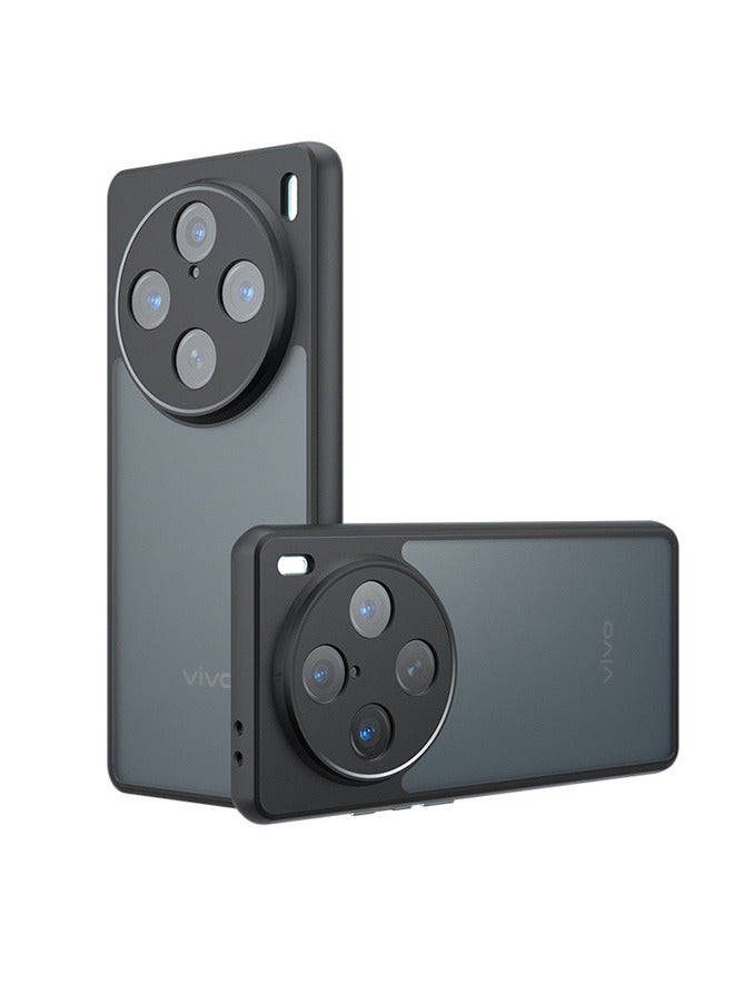 فيفو X100 برو 5G حالة الهاتف المحمول ، ماتي شفافة مرة أخرى حماية رقيقة جدا حالة الهاتف المحمول ، ومكافحة بصمات الأصابع ، ومكافحة إسقاط حماية ، فيفو X100Pro 5G حالة الهاتف المحمول ( أسود ) - Image 1