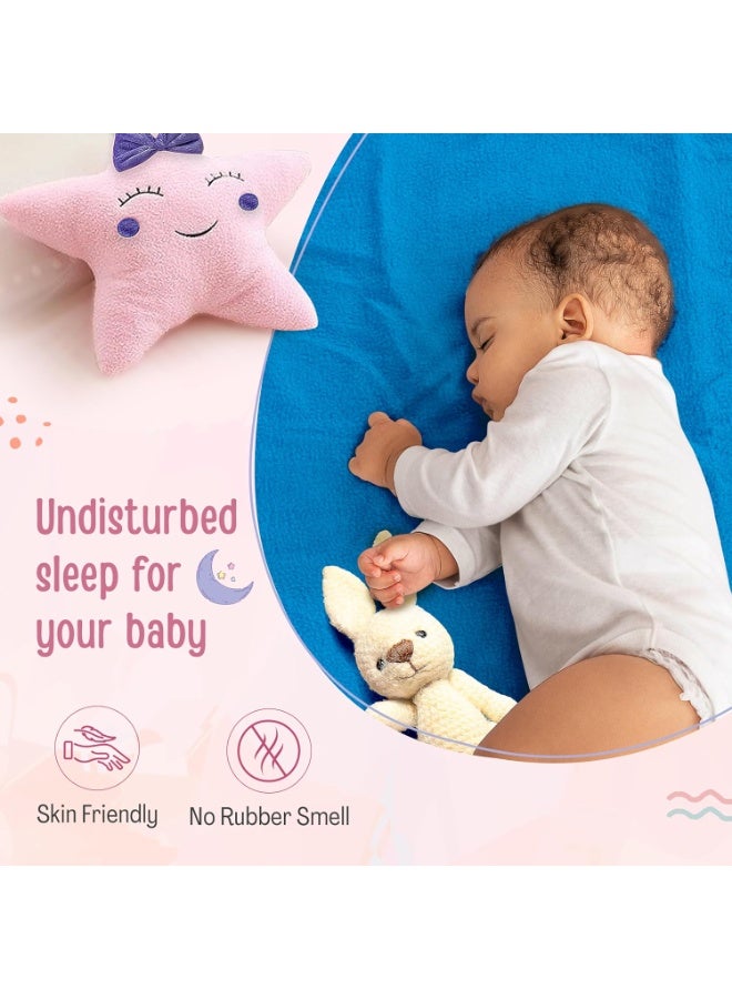 لوفلاب ملاءة LuvLap Instadry من الصوف فائقة الامتصاص وسريعة الجفاف للأطفال، واقي سرير الطفل، ملاءة أطفال مقاومة للماء، مقاس صغير 100 × 140 سم، عبوة من قطعة واحدة، أزرق ملكي - Image 3