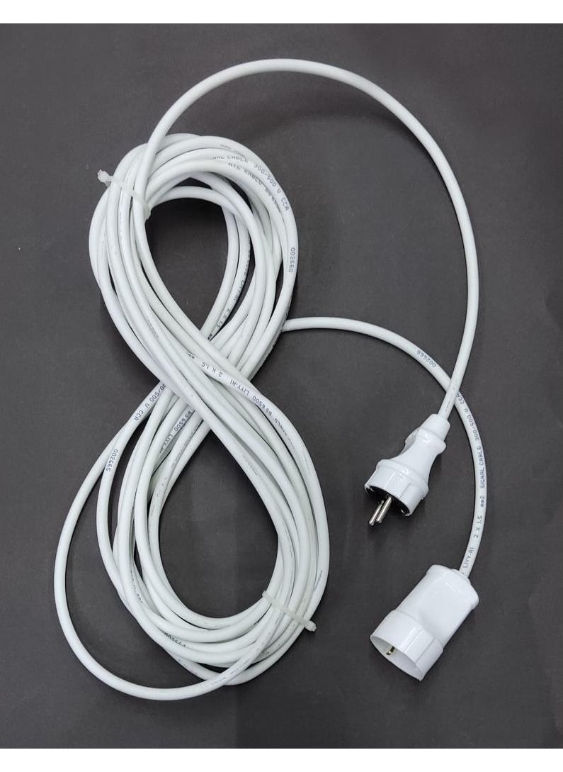 Viko Mobile Extension Cable with Plug and Socket Unal cable 3x1.5 Ttr Full Copper Cable 10 Meters  - Image 1