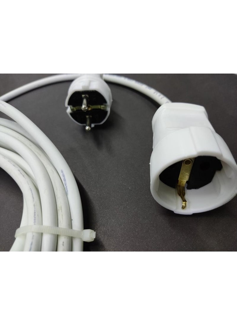 Viko Mobile Extension Cable with Plug and Socket Unal cable 3x1.5 Ttr Full Copper Cable 10 Meters  - Image 2
