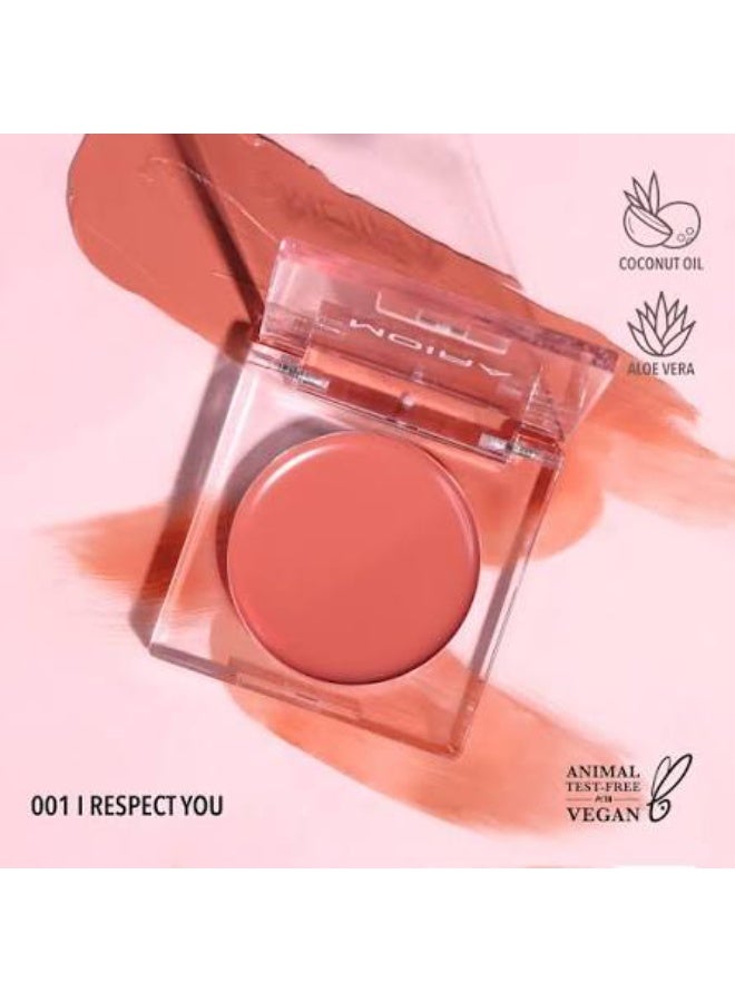 Moira Loveheat Cream Blush 01 I Respect You 2.7g - Image 3