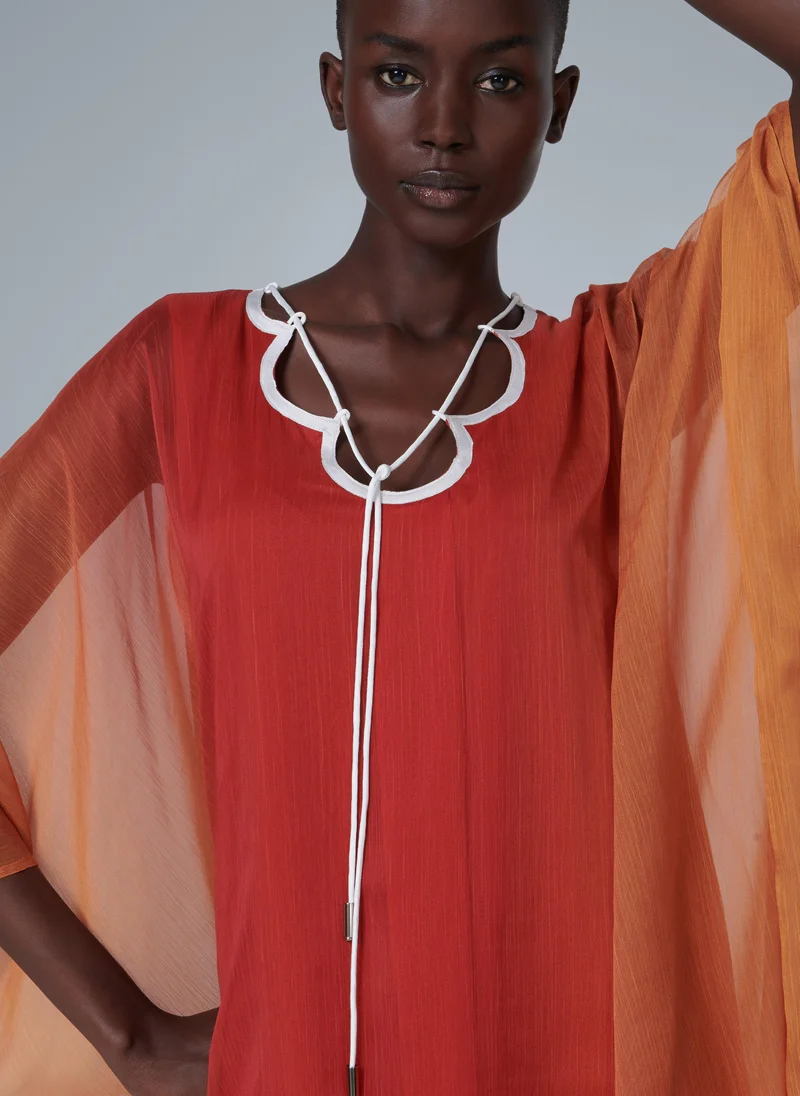 ليم قفطان بياقة الصدف