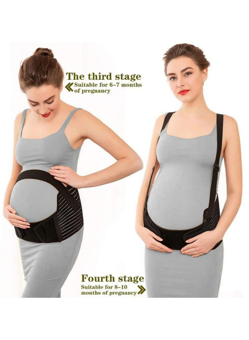 Generic Belly Band Maternity Belt Support Pregnancy Waist Abdominal Back Brace Adjustable Breathable Belly Support Care for Women Size L  - Image 4