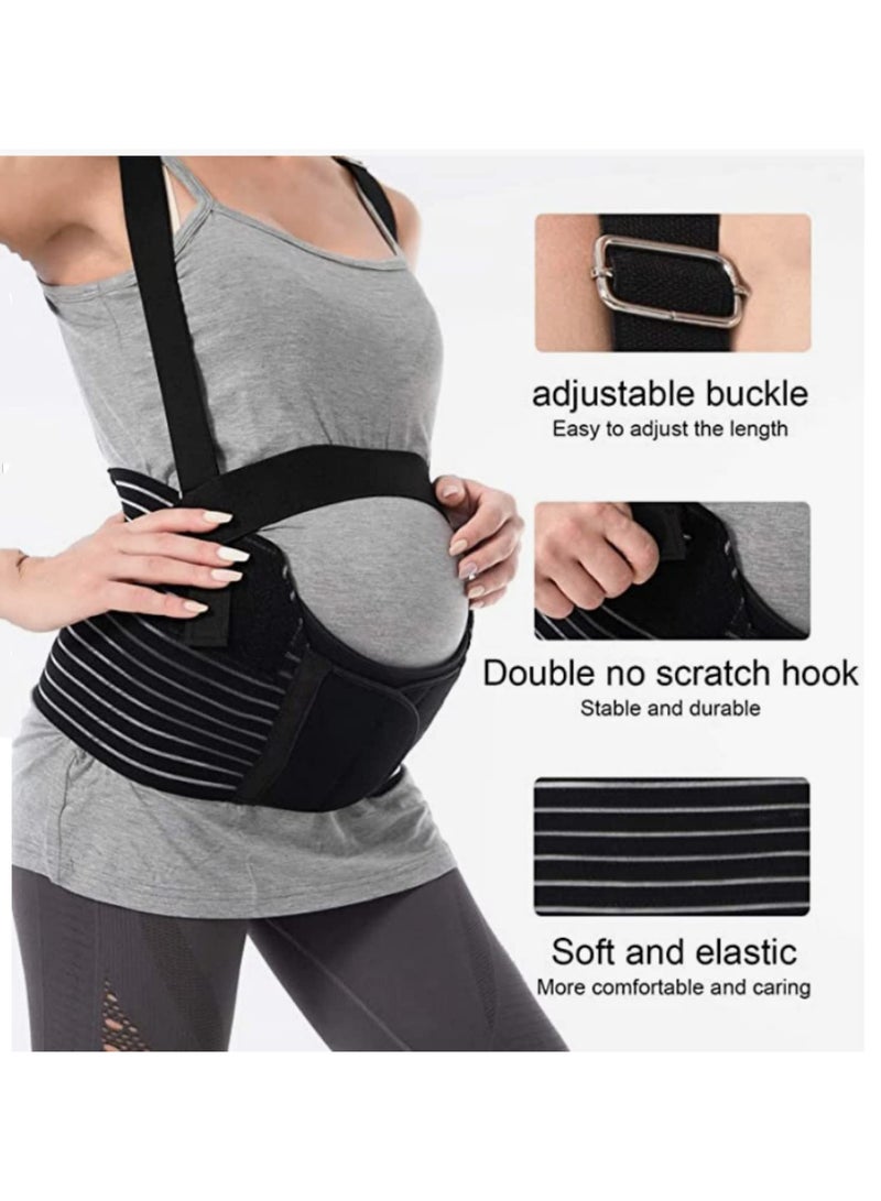 Generic Belly Band Maternity Belt Support Pregnancy Waist Abdominal Back Brace Adjustable Breathable Belly Support Care for Women Size L  - Image 5