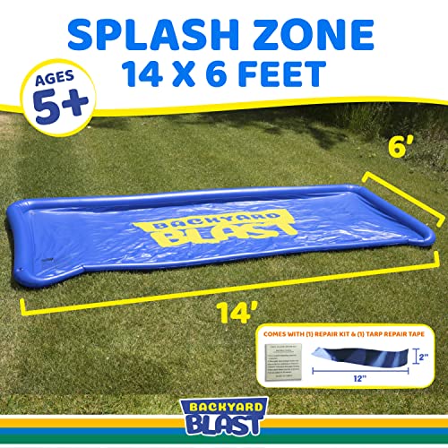 BACKYARD BLAST 14 x 6 Splash Zone Water Slide Splash Pad Accessory - Image 5