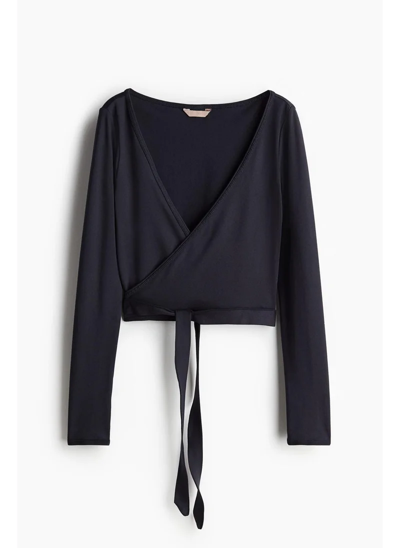 H&M Short wrap top