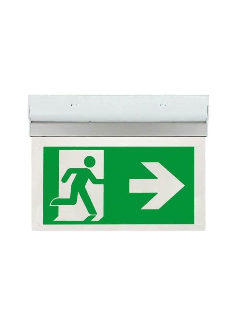 KNP KNP ESP Duceri Emergency Exit Sign Board Indicating Exit Down is a Crucial Safety Sign Designed to Guide Individuals Towards a Safe Exit During Emergencies.  - Image 3
