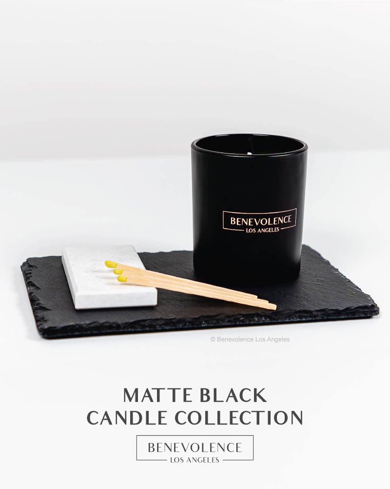 Benevolence LA Oud Wood Christmas Scented Candles | Soy Candles, Black Candle for Home | Holiday Candle Gifts for Women and Men | Home Fragrance | Aromatherapy | 8oz, 45 Hour Burn - Image 2