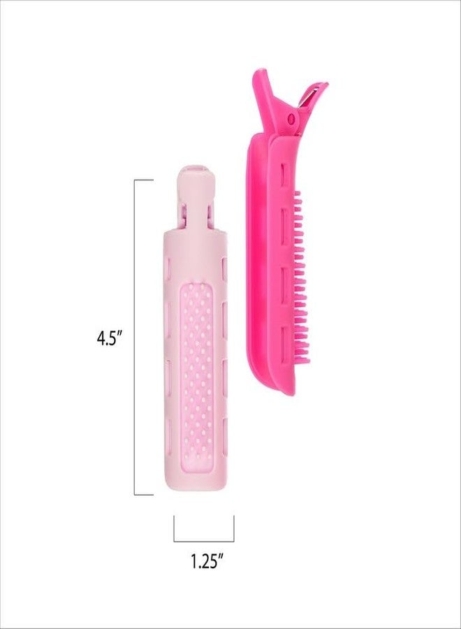 Expressions 6pc Styling Curling Clips - Easy-to-Use Dual-Purpose Hair Clips for Curling and Volumizing |Heat Resistant Hair Clip Set, Premium Quality Hair Accessories for Women (PINK) - Image 5