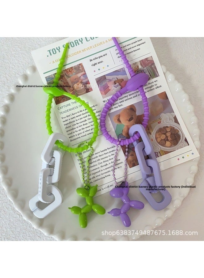 Loquat Tadpole Buckle 120mm Data Cable Winder Organizer Silicone Cable Tie Luggage Clothing Storage Accessories Lanyard-Color:Blue 120mm - Image 4