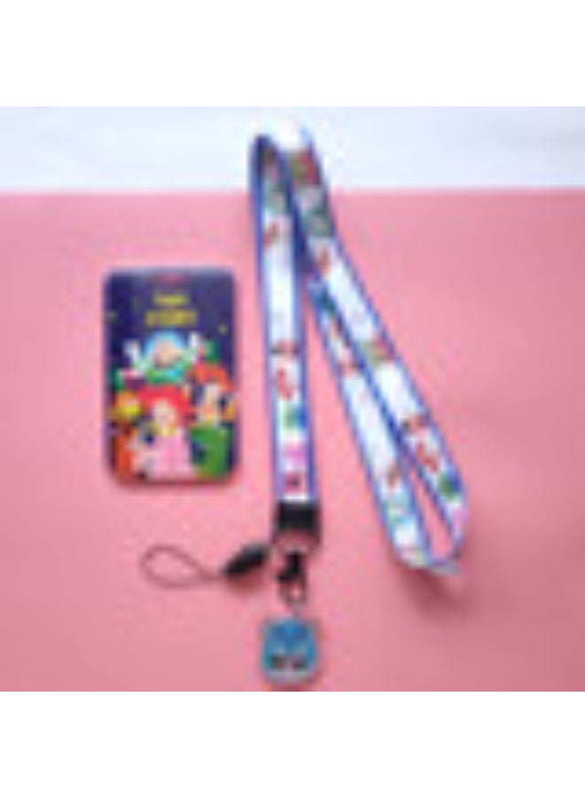 NIBEMINENT 1 - Piece Cartoon Toys Kpop Photo Card Holder Pendant Key Chain ID Badge Holder ID Card Holder Photo Card Protector for School ID Office ID Access Card for Women Girls - Image 1