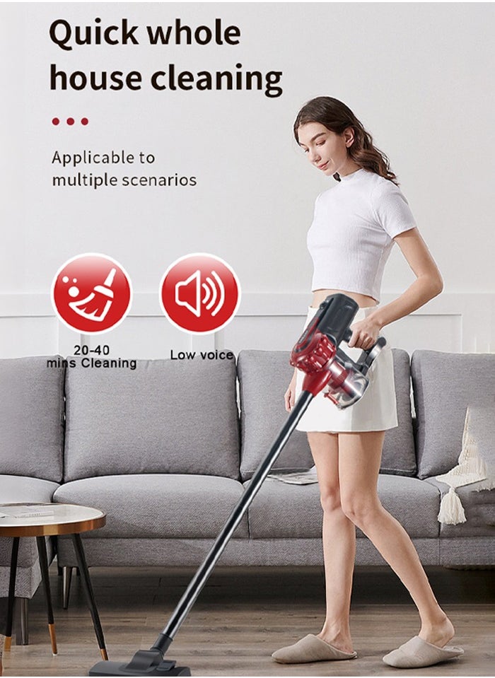 sokany Vacuum Cleaner, 5M Corded Stick Vacuum Cleaner with 18Kpa Handheld Vacuum Powerful Suction, Adjustable Lightweight 2 in 1 Stick Vacuum with HEPA Filter for Hard Floor,Carpet,Pet Hair,2200w  - Image 3