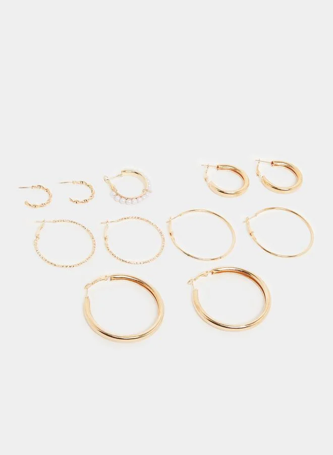 Styli Pack of 6 - Gold Hoop Earrings