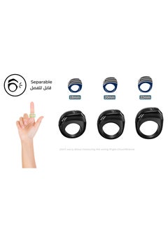 BESTIS Zikr Ring Smart Ring with  3 Sizes (18mm 20mm 22mm), Muslim Prayer, Prayer Timing Reminder, OLED Display Tasbih Counter, Smart Ring  - Image 4