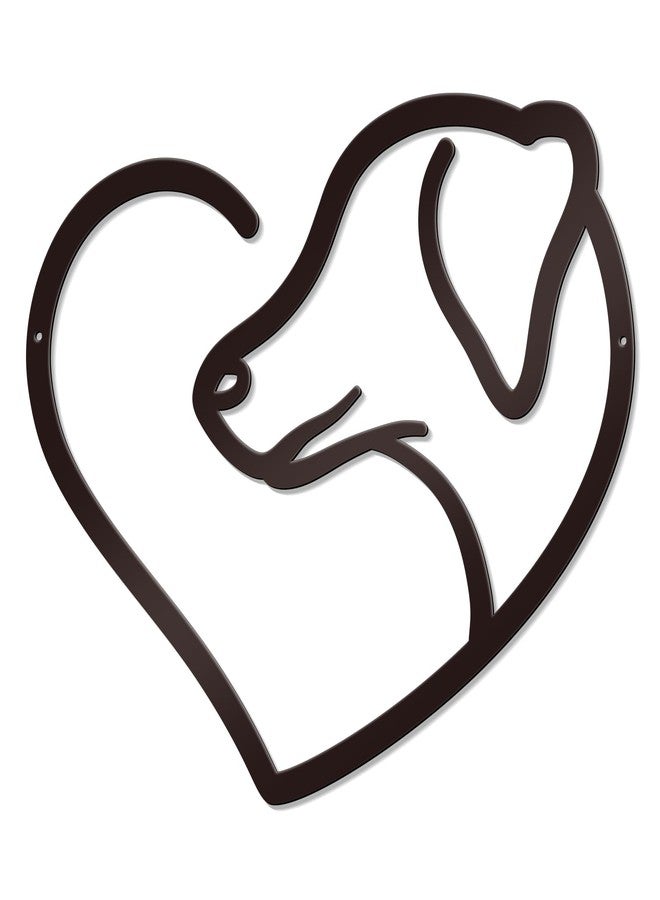 Bnesi Infinity Heart Metal Wall Art Love Signs for Home Decor Black Wall Decor Above Bed Wall Decor Minimalist Wall Art for Living Room Bedroom Bathroom Kitchen (Style C) - Image 1