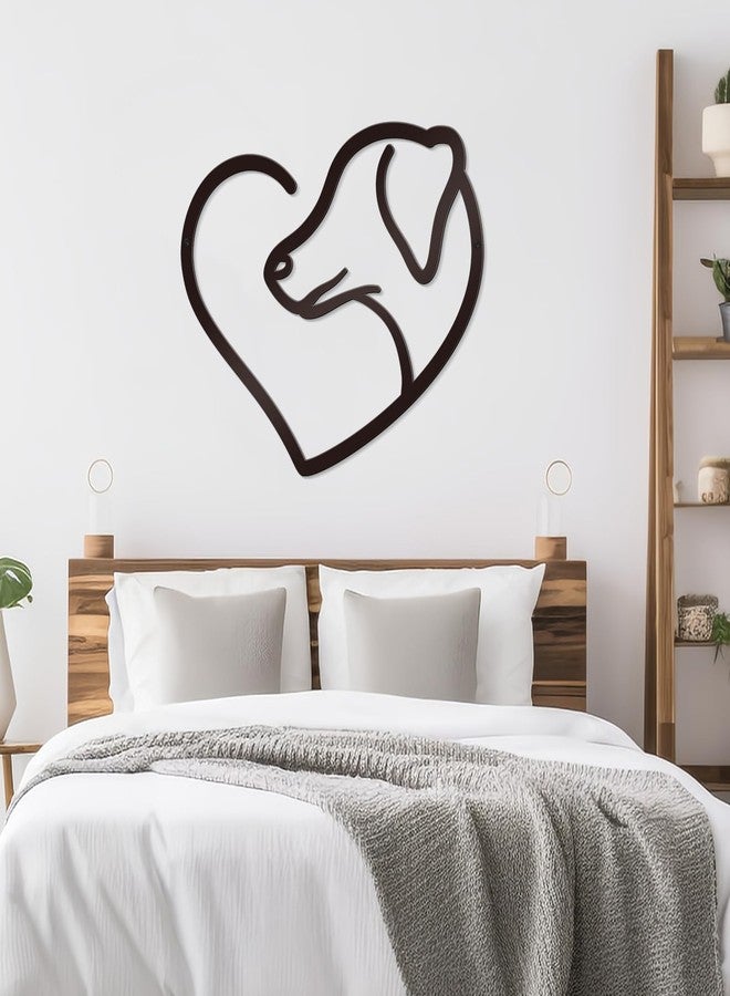 Bnesi Infinity Heart Metal Wall Art Love Signs for Home Decor Black Wall Decor Above Bed Wall Decor Minimalist Wall Art for Living Room Bedroom Bathroom Kitchen (Style C) - Image 5
