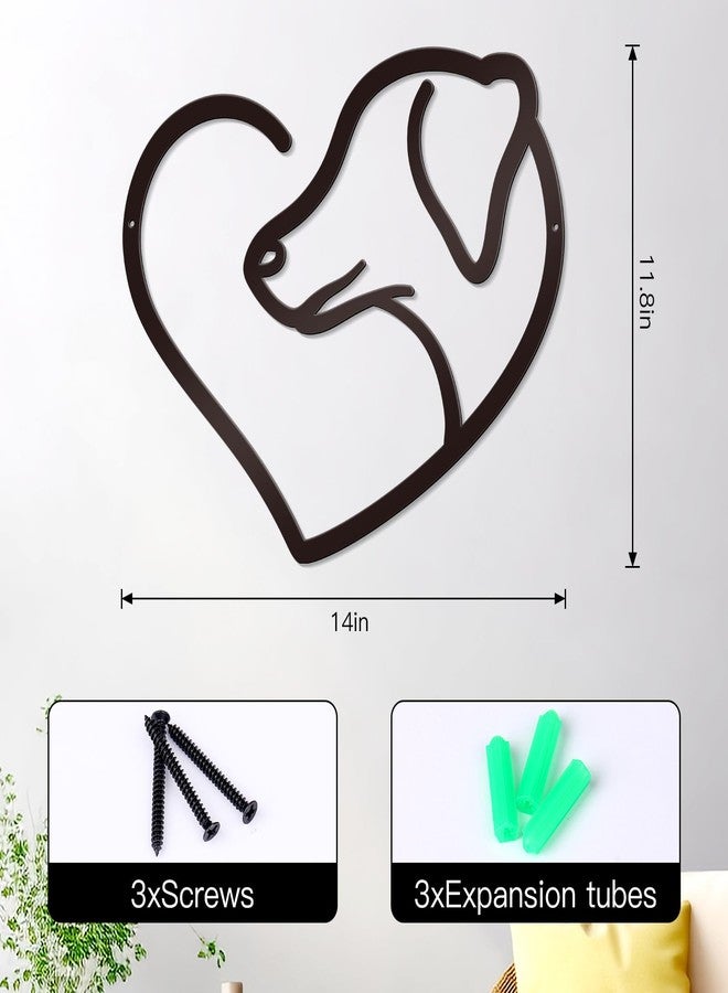 Bnesi Infinity Heart Metal Wall Art Love Signs for Home Decor Black Wall Decor Above Bed Wall Decor Minimalist Wall Art for Living Room Bedroom Bathroom Kitchen (Style C) - Image 3