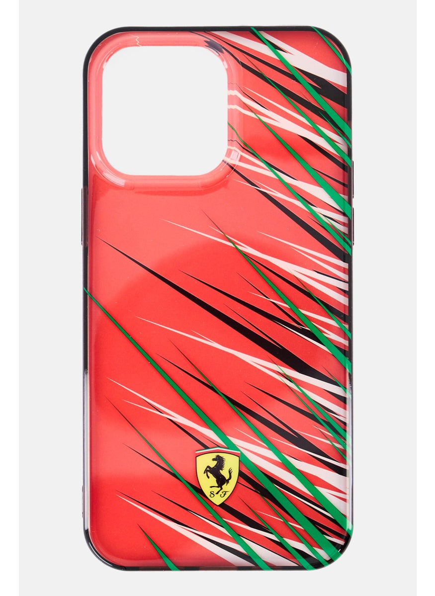 Scuderia Ferrari Iphone 14 Pro Max Brand Logo Protective Case, Red  - Image 1