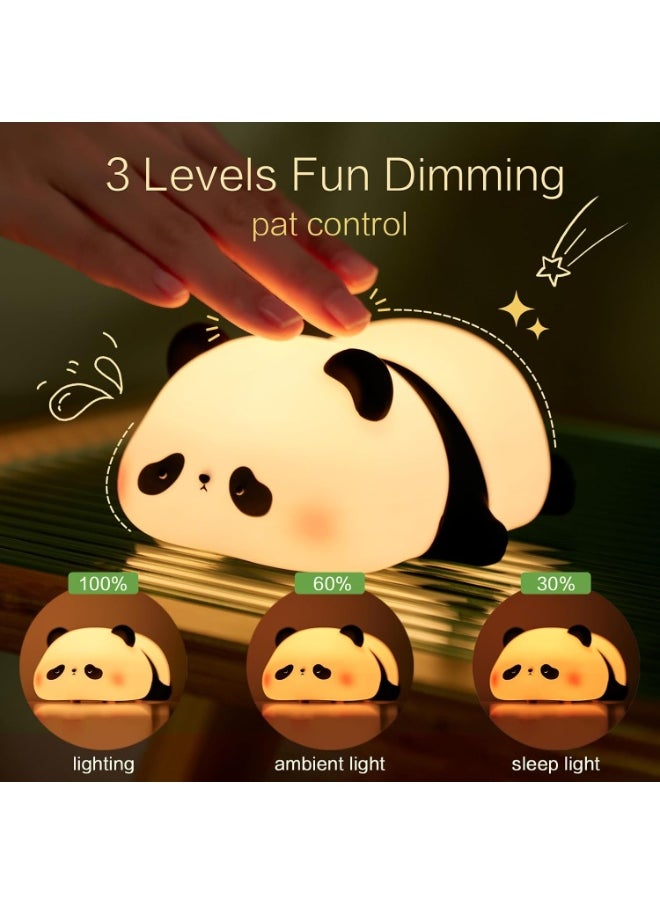 Generic Panda Shape Silicone Night Light, Luminous and Soft, Cute and Safe Design for Kids, Built-in 1200mAh Battery Lasts up to 10 Hours, Fast Charging via Type-C Port, Easy to Carry and Perfect for Bedside Tables or Offices, Perfect Gift for Birthdays or Newborns  - Image 5