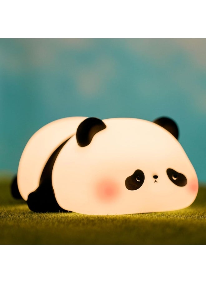 Generic Panda Shape Silicone Night Light, Luminous and Soft, Cute and Safe Design for Kids, Built-in 1200mAh Battery Lasts up to 10 Hours, Fast Charging via Type-C Port, Easy to Carry and Perfect for Bedside Tables or Offices, Perfect Gift for Birthdays or Newborns  - Image 2