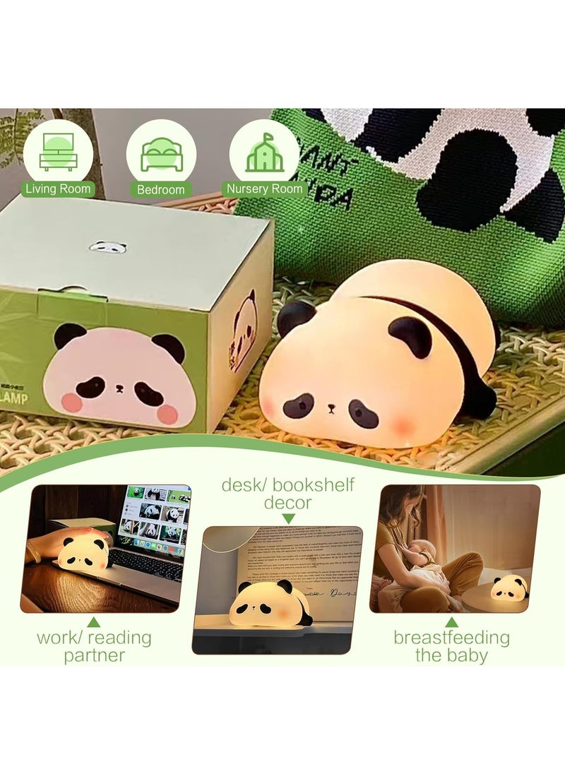 Generic Panda Shape Silicone Night Light, Luminous and Soft, Cute and Safe Design for Kids, Built-in 1200mAh Battery Lasts up to 10 Hours, Fast Charging via Type-C Port, Easy to Carry and Perfect for Bedside Tables or Offices, Perfect Gift for Birthdays or Newborns  - Image 3