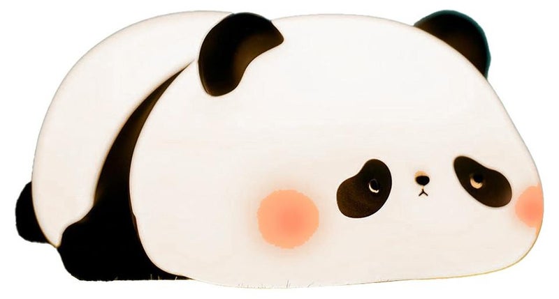 ضوء ليلي من السيليكون على شكل باندا، مضيء وناعم، تصميم لطيف وآمن للأطفال، بطارية مدمجة 1200 مللي أمبير تدوم حتى 10 ساعات، شحن سريع عبر منفذ Type-C، سهل الحمل ومثالي لطاولات السرير أو المكاتب، هدية مثالية لأعياد الميلاد أو حديثي الولادة - Image 1