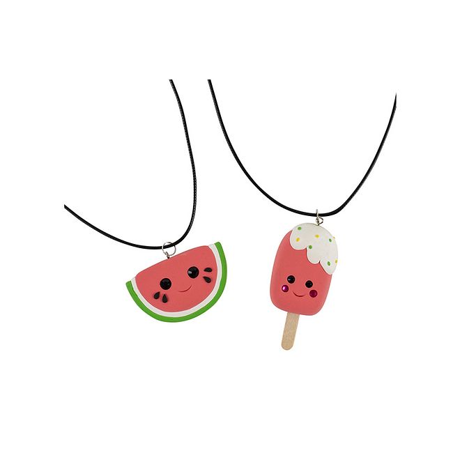 Tiger Tribe Clay Craft Sweeties Necklaces Kit - Lightweight Air-Dry for Ages 5-8, Non-Toxic Craft Set 10.5x4.5x13cm - Image 4