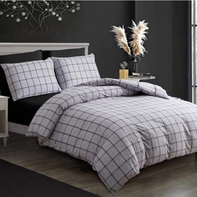 Oryx Home Reversible Duvet Cover Set – 3 Pcs Soft Microfiber Bedding Set with Zipper Closure & Corner Ties – Lightweight, Breathable & Easy Care Quilt Cover - Image 1
