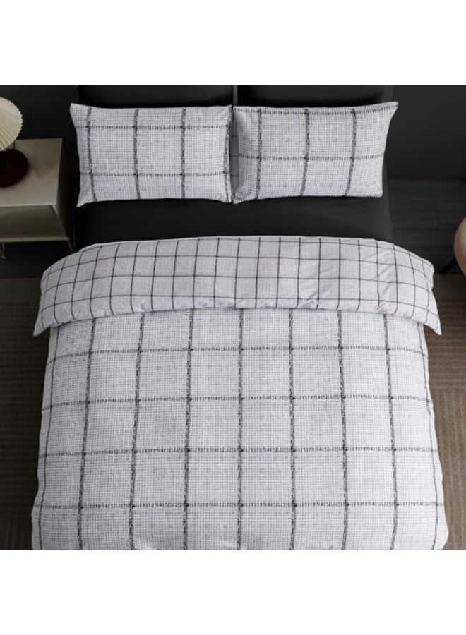 Oryx Home Reversible Duvet Cover Set – 3 Pcs Soft Microfiber Bedding Set with Zipper Closure & Corner Ties – Lightweight, Breathable & Easy Care Quilt Cover - Image 2