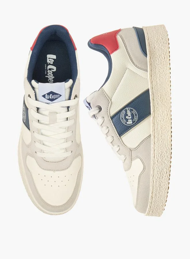 لي كوبر Men Panelled Lace-Up Sneakers