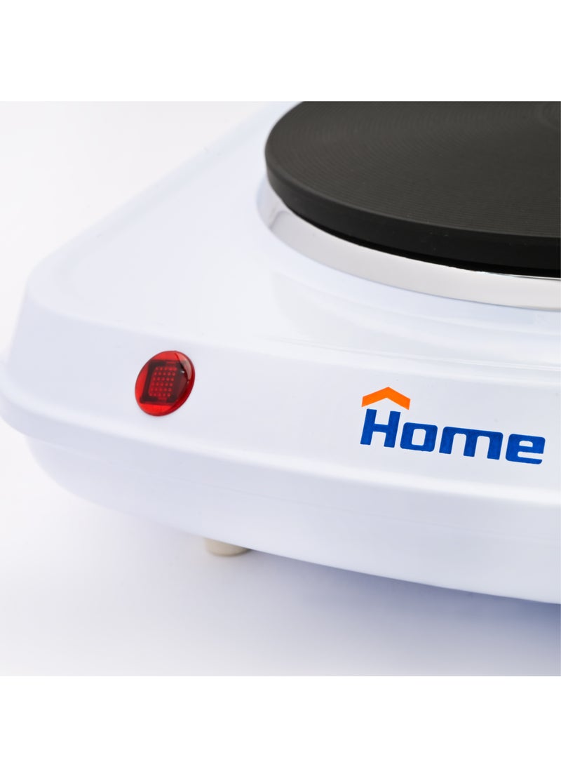 Home - Cooker 1 Burner White Power : 1500 Watt 220 Volts 50Hz. The volume of the heating plate is 180 ml. You can use it at home safely because it is characterized by thermal valves. Safer because it contains rubber feet to prevent slipping. It has a light indicator. Easy to clean. Temperatures can be controlled by thermostat - Image 1