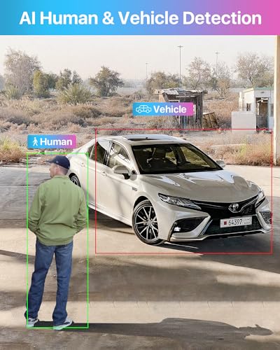 Zosi نظام كاميرات الأمن المنزلية ZOSI 3K 5MP Lite H.265+، مسجل DVR للمراقبة 8 قنوات مع كشف المركبات والبشر بالذكاء الاصطناعي و4 كاميرات CCTV قبة مقاومة للعوامل الجوية بدقة 1080p، رؤية ليلية حتى 80 قدم، 1TB HDD - Image 4