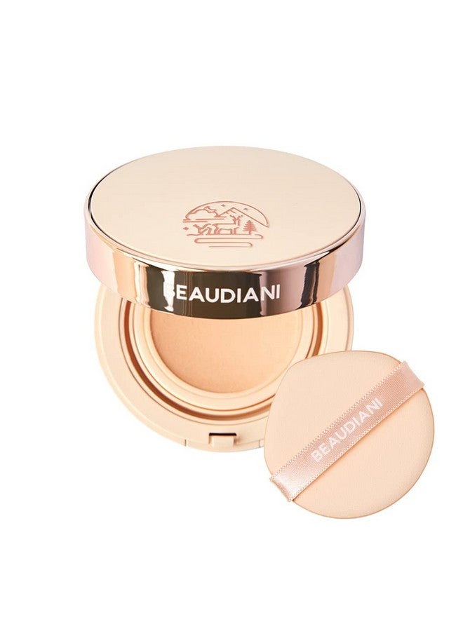 BEAUDIANI Mesh tight up cushion foundation 01, light beige, Korean cushion foundation, natural coverage, glowing foundation, sweat proof makeup, long lasting foundation, all skin type - Image 1