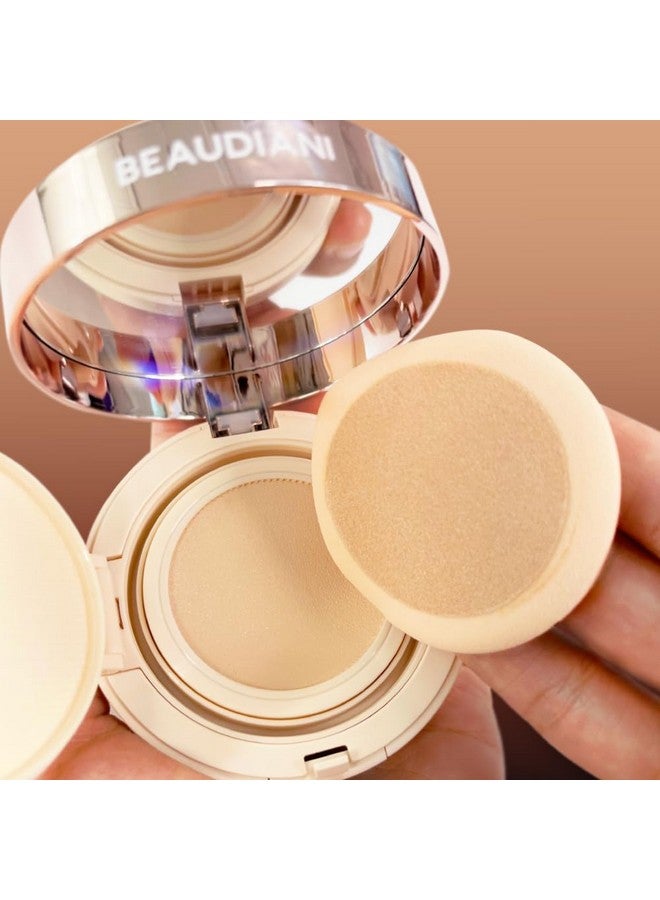 BEAUDIANI Mesh tight up cushion foundation 01, light beige, Korean cushion foundation, natural coverage, glowing foundation, sweat proof makeup, long lasting foundation, all skin type - Image 3